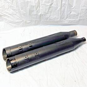 202645 Krome Werks Black 4.5 Inch Mufflers For 2017-up Harley-davidson Touring M8 Models