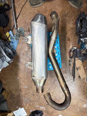 2206222 Ktm 2014 450 Sxf Exhaust Muffler And Header