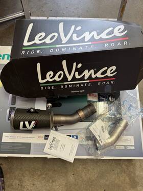 15200c Leo Vince Lv10 Slip-on Muffler Carbon Fiber #15200c Kawasaki Ninja Zx-10r