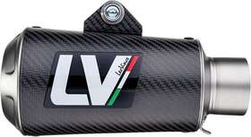 Lv-10 Leo Vince 9791 Universal Slip-on Muffler Left 54mm Inlet Carbon Fiber