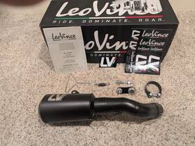 15204fb Leovince Leo Vince Lv -10 Full Black Exhaust For Kawasaki Z900 2017-2025 Part #15204fb