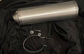 3378 Leovince Leo Vince X3 Slip On/exhaust/silencer For Suzuki Dr 650 Se 1996 To 2015