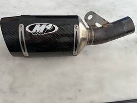 Ka6914 M4 Performance Exhaust Carbon Fiber Street Slayer Slip-on 2009-24 Kawasaki Zx-6r
