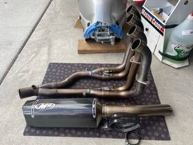 Su8364 M4 Performance Exhaust Full System Carbon Tech 1 Muffler Canister Suzuki 2008-2024 Hayabusa