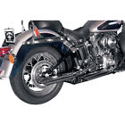 Mhd-341 Chrome Slip-ons 3 Specialties Softails " Harley Drag 00-06 Slash