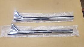 30-0817 Midwest Nos Harley Davidson Fl Flh Shovelhead 29-1/2 Inch 1-3/4 Fishtail Muffler Set Vgc