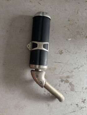 2b0051634 Moto Guzzi 2b005163 V85tt Exhaust Muffler Oem Pipe With Clamp