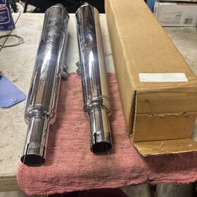 06-1978w Norton Commando Vintage 750 850 Wassel 06-1978 W Peashooter Muffler Silencer