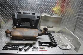 2205911 Polaris 2014 Rzr Xp 1000 Eps Muffler With Heat Shields And Fairing Cover