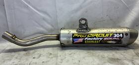 Mn7hj3eacs Pro Circuit Racing 304 Aluminum Exhaust Muffler Silencer Honda 01 Repaired Cr80rb 96-02