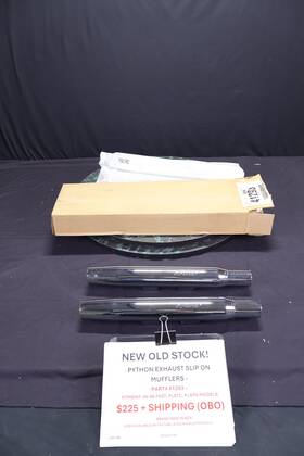 Python 41293 Exhaust Slip-on Mufflers Part# Fits 00 06 Fxst Flstc Flstn