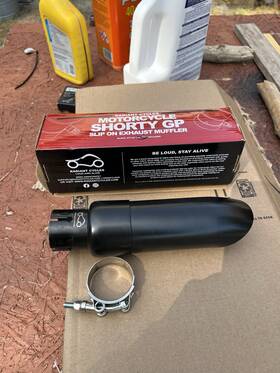 Gp328bbc40 Radiant Cycles 21-26 Honda Rebel Cmx 1100 Shorty Gp Exhaust Black Baffle Bundle