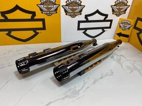 Rcx102c-09c Rc Components Rcx102c-09 46044 4 Inch Slip On Chrome Rouge Mufflers Harley 95-16 Touring