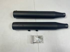 Rcx217b-22e Rc Exhaust 43947 Rcx Harley Davidson 91-12 Dyna 4.0 Inch Black Mufflers P/n