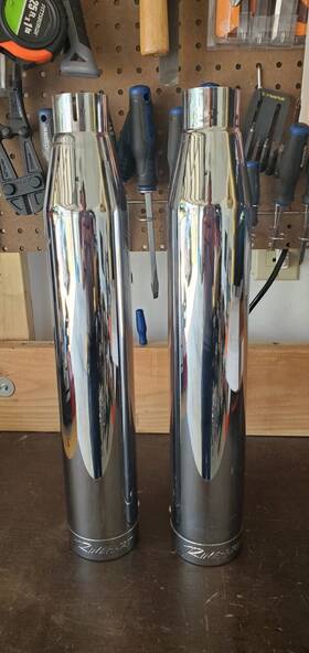 500-0400c Rinehart Slip On Mufflers For Sportster