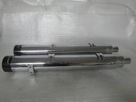 500-0562 Rinehart 14 Indian Touring 4 Inch Dbx40 Slip-on Mufflers Chrome With Black Tips