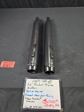 500-101 Rinehart 3.5 Inch Slip-ons Black With End Caps Part#