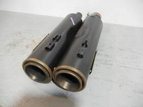 500-1101 Rinehart 2017-2023 Hd Touring M8 Hp45 Mufflers Road Rash Used