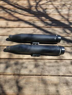 500-1210 Rinehart 3.5 Inch Slip On Mufflers 2018-up Softails