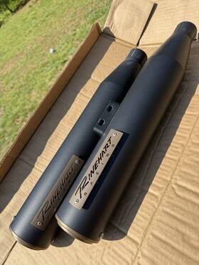 500-1248 Rinehart Racing Hp35 Slip On Exhaust For Harley Davidson Softail Fxlrst