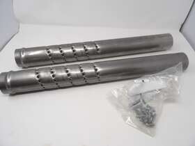 100-0185 Rinehart Racing Pair Of 2.5 Inch Dbx Slip-on Baffles For M8 Engines Touring