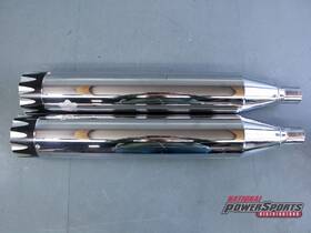 Hdmf-409518cb Rinehart Racing 1995 - 2016 Harley Davidson Touring Shark Road Slip On Mufflers
