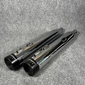 R5-3022bb Rinehart Racing 4 Inch Slip-on Mufflers 2007-2017 Harley-davidson Softail Standard 29.5