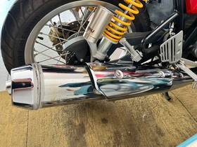 41r-03 Royal Enfield Continental Gt 535 Exhaust Can Silencer Chrome Genuine Nos
