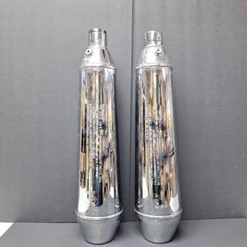 550-0855a Royal Enfield 19-20 650 Twin Exhaust Pipe Muffler Slip On Can Silencer