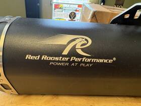 Rre23d270035bvrrp Royal Enfield Red Rooster Vertex Exhaust Black Fit For Himalayan 411 And Scram 41