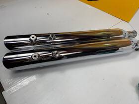 B32002-250 Rush 40910 Slash Down Slip-on Harley Touring 95-16 Mufflers