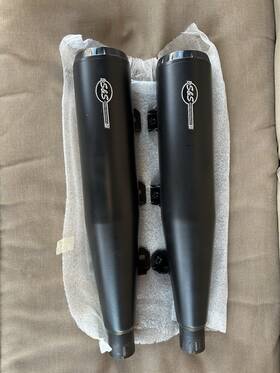 4110-266 S&s Cycle Slip-on For Indian Scout
