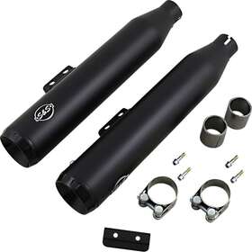550-0754bs S&s Cycle 550-0754b Grand National Slip-on Mufflers - Black
