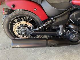 550-1121 S&s Cycle Grand National Slip-on Muffler Black #550-1121 Indian Scout 2025