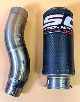 H15-ht36c Sc Project Cr-t Titanium Exhaust With Mesh Outlet By Sc-project Honda Cbr1000rr 2017-2024