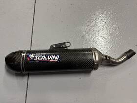 80-640-2500 Scalvini 05-26 Yamaha Yz250 Full Carbon Fiber Shorty Silencer