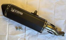 Rha185bcer Scorpion 17-22 Honda Cb300r Cb 300 R Serket Parallel Slip On Muffler Blk Ceramic