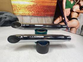 91735-85a Screamin Eagle 43289 Genuine Harley 80-99 Fx Fxwg Fxst Turn Out Mufflers