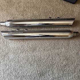 80507-07 Screamin Eagle Harley Davidson Performance Slip On Mufflers Exhaust Touring Roadglide Flh