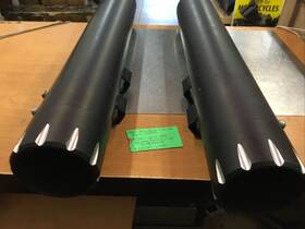 Hdmf-401717bb Sharkroad 4 Inch Black Slip-on Mufflers #hdmf-401717bb