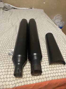 Hdmf-mp1706bb Sharkroad Black Harley Touring Mufflers Electra Glide
