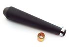80-84030b Shorty Flat Emgo Universal Muffler Black Cone Reverse