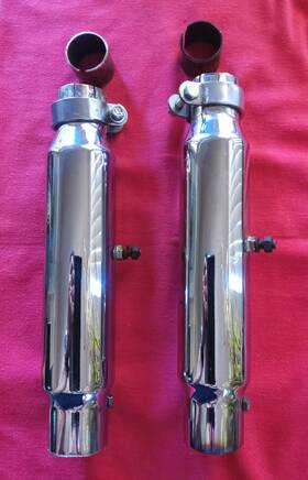 Sm-c-2 Shorty Mufflers 2 Chrome 12 Inch - Motorcycle Muffler Exhaust Fits 1.75 1.50 Pipe