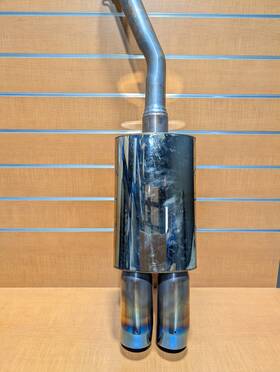 Sm-20364 Slingmods 19-25 Can-am Ryker Silber Turbos Stainless Steel Dual Outlet Exhaust Muffler