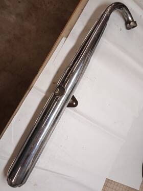 14302-18722-h01 Suzuki Gt250 Hustler Left Muffler Fits 1973 -1974 #2