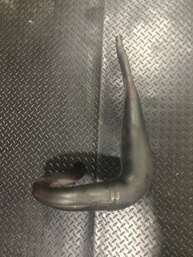 14310-14200-h01 Suzuki 1981 Rm250x Oem Pipe Vintage Ahrma Very Rare
