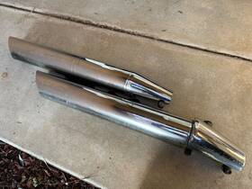 41f6 Suzuki 05 Vz800 Boulevard M50 Exhaust Muffler Pipe Set Front Rear Oem -12