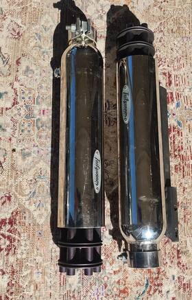 Tu4frc-1 Tail Gunner Tailgunner Exhaust Universal Slip On Muffler Street Harley Custom Rod Bobber Set