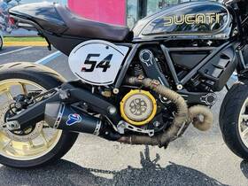 96481401a Termignoni 023trbb 1664- Black Carbon Silencer Exhaust Racing Ducati Scrambler 800