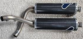 96103402b Termignoni 45mm Carbon Slip On Exhaust For Ducati Superbikes 748/916/996/998